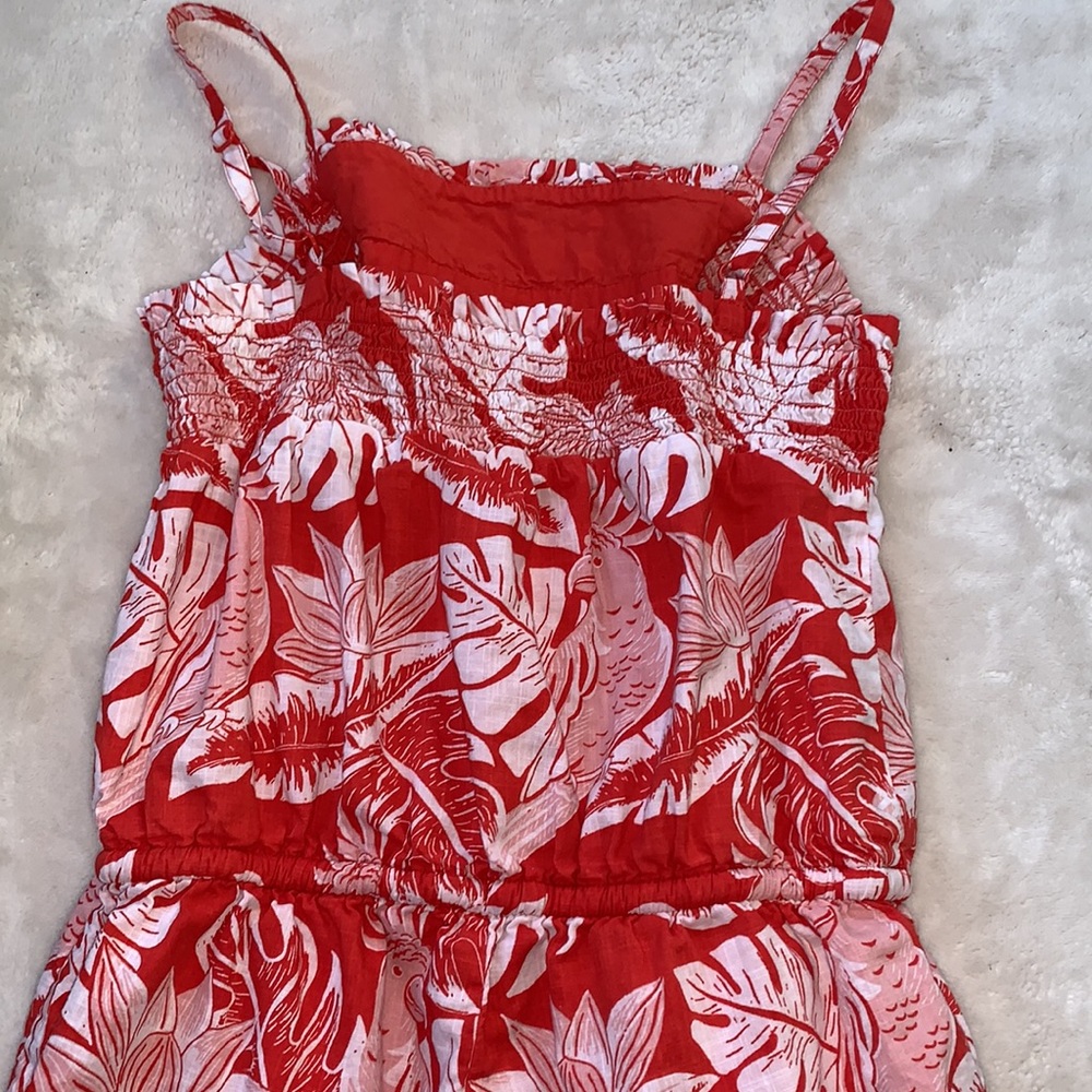 Boden 13/14 Tropical Orange & White Romper EUC - Picture 8 of 16